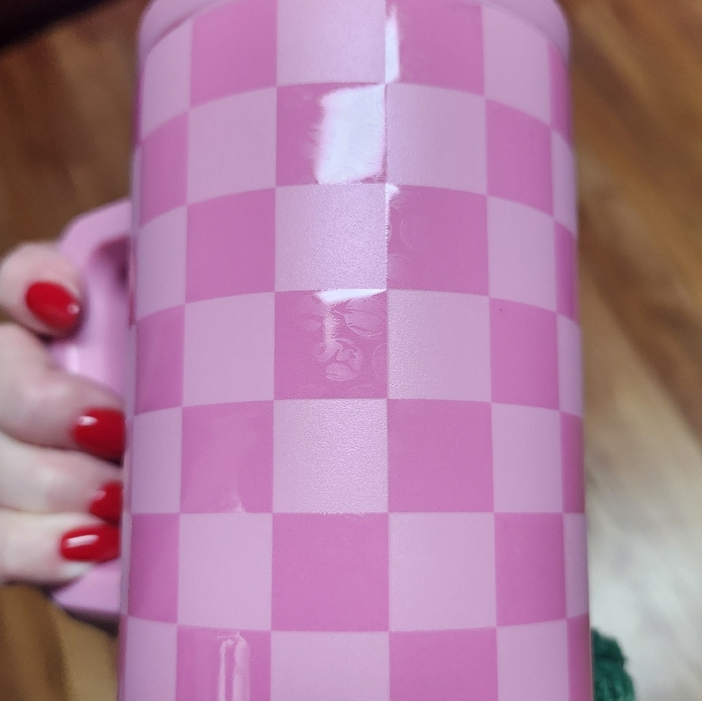 Simple Modern PINK CHECKMATE Kids 24oz Tumbler READ DESCRIPTION - Picture 8 of 9